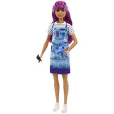 Barbie Careers Salon Stylist Doll with Purple Hair GTW36 - Colorland Toys